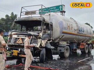 হাওড়া'য় ১৬ নম্বর জাতীয় সড়কে ভয়াবহ আগুন গ্যাস ট্যাঙ্কারে