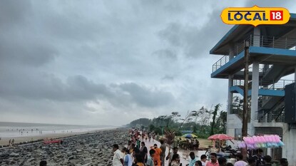 দিঘায় আকাশের মুখ ভার