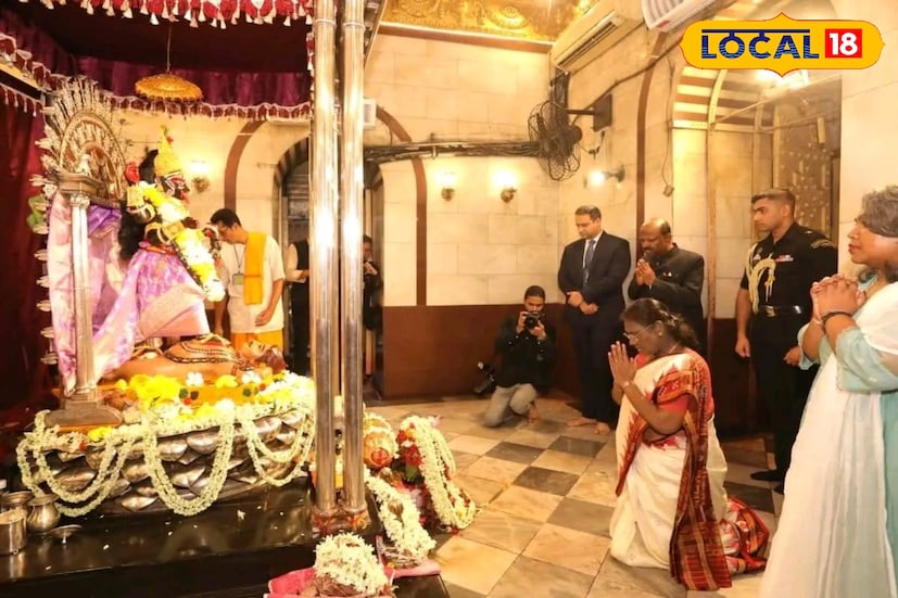 Draupadi Murmu at Dakshineshwar: দক্ষিণেশ্বরে ভবতারিনীর চরণ থেকে আচমকাই খসে পড়ল পদ্মের পাপড়ি, আর্শিবাদ স্বরূপ হাতে তুলে নিলেন রাষ্ট্রপতি