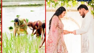 মাঠে চাষ করছেন রিঙ্কুর ভাবী বউ. যিনি নিজে সাংসদ 