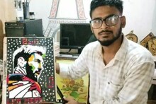 টিপ দিয়ে মেসির ছবি আঁকলেন বাংলার যুবক, তাক লাগানো কাজ, মেসিকে উপহার দেওয়াই স্বপ্ন