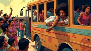 চলন্ত বাসে সন্তান জন্ম, জানলা দিয়ে ছুঁড়ে ফেললেন মা, নবজাতকের মৃত্যু, গ্রেফতার দম্পতি Image - AI