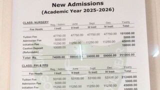 প্রচণ্ড দামী পড়াশোনা! বাচ্চাকে ABCD শেখাতে হলে খরচ হবে ২.৫১ লক্ষ টাকা! স্কুল ফি-এর ছবি ভাইরাল, কোথায় জানুন...