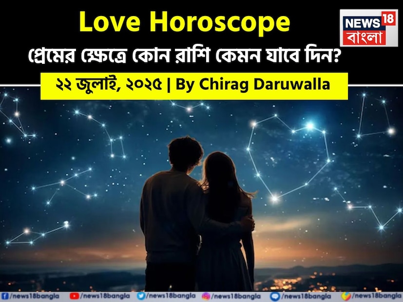 Love Horoscope Today: ২২ জুলাই, ২০২৫- কেমন যাবে আজকের প্রেমজীবন, জানাচ্ছেন জ্যোতিষী চিরাগ দারুওয়ালা