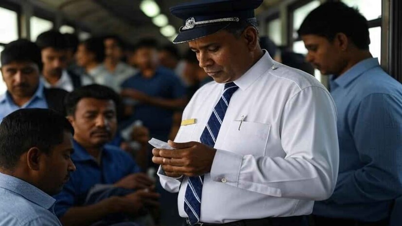 ট্রেনের কামরায় রুটিন টিকিট চেকিংয়ের সময় এক এক করে যাত্রীদের কাছ থেকে টিকিট চাইছিলেন টিকিট পরীক্ষক হেমরাজ মীনা। সেইসময়ই এক যাত্রীর কাছে টিকিট চান তিনি। কিন্তু তার কাছে ট্রেনের 'বৈধ' টিকিট ছিল না। AI Generated Representative Image