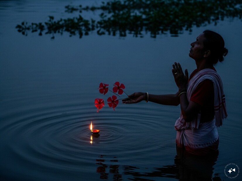 অমাবস্যা তিথিতে প্রবাহিত নদীর জলে ভাসিয়ে দিন চারটি লাল রঙের ফুল এবং একটি প্রদীপ৷ সে সময় প্রার্থনা করুন আপনার ইষ্ট এবং আরাধ্য দেবতার কাছে৷ এর ফলে কেটে যাবে ভাগ্যের সব অভাব এবং অনটন৷ জীবনে আসবে আর্থিক উন্নতি৷ 