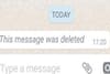 কেউ মেসেজ পাঠিয়ে টুক করে ডিলিট করে দিল? হোয়াটসঅ্যাপ-এ deleted মেসেজ দেখার কায়দা শিখে নিন