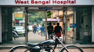 হাসপাতালের সামনে থেকে পার্ক হওয়া বাইক চুরি Photo Courtesy- Representative (Meta AI)