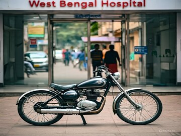 হাসপাতালের সামনে থেকে পার্ক হওয়া বাইক চুরি Photo Courtesy- Representative (Meta AI)