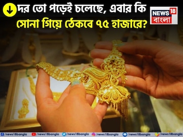 দর তো পড়েই চলেছে, এবার কি সোনার দাম গিয়ে ঠেকবে ৭৫ হাজারে? জেনে নিন দর তো পড়েই চলেছে, এবার কি সোনার দাম গিয়ে ঠেকবে ৭৫ হাজারে? জেনে নিন