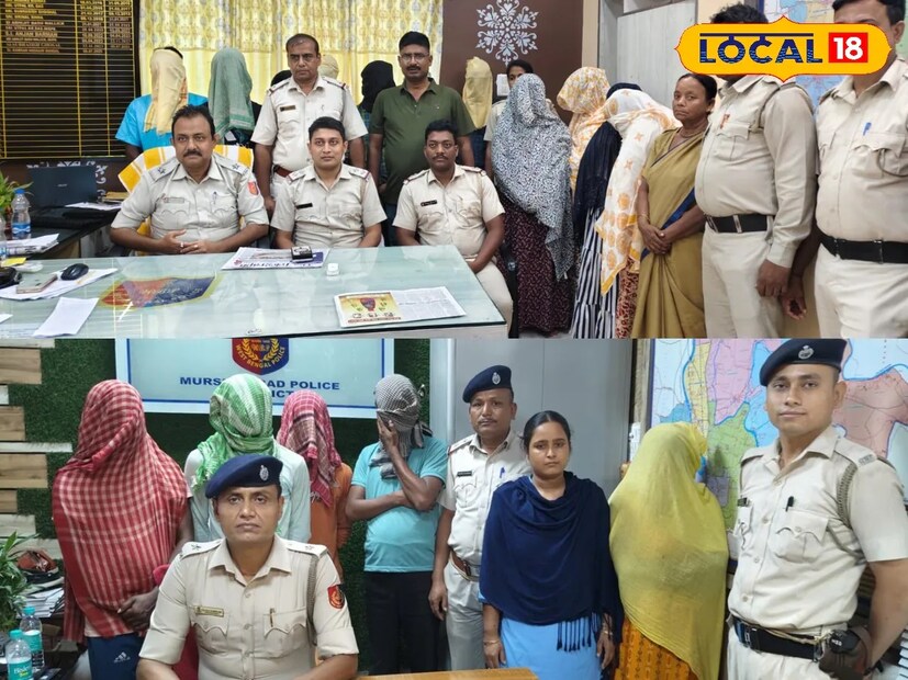 পুলিশ সূত্রে জানা গিয়েছে, নওদা থানার পুলিশ অভিযান চালিয়ে ১৫ মাইল রঘুনাথপুর এলাকার বাসিন্দা মৌসুমী বিবির বাড়ি থেকে মোট ১১ জনকে গ্রেফতার করে পুলিশ। ধৃতদের মধ্যে ৪ জন মহিলা ও ৭ জন পুরুষ রয়েছেন। ধৃত সাত জন পুরুষের বাড়ি নওদা থানা এলাকায় বলে জানা যায়।