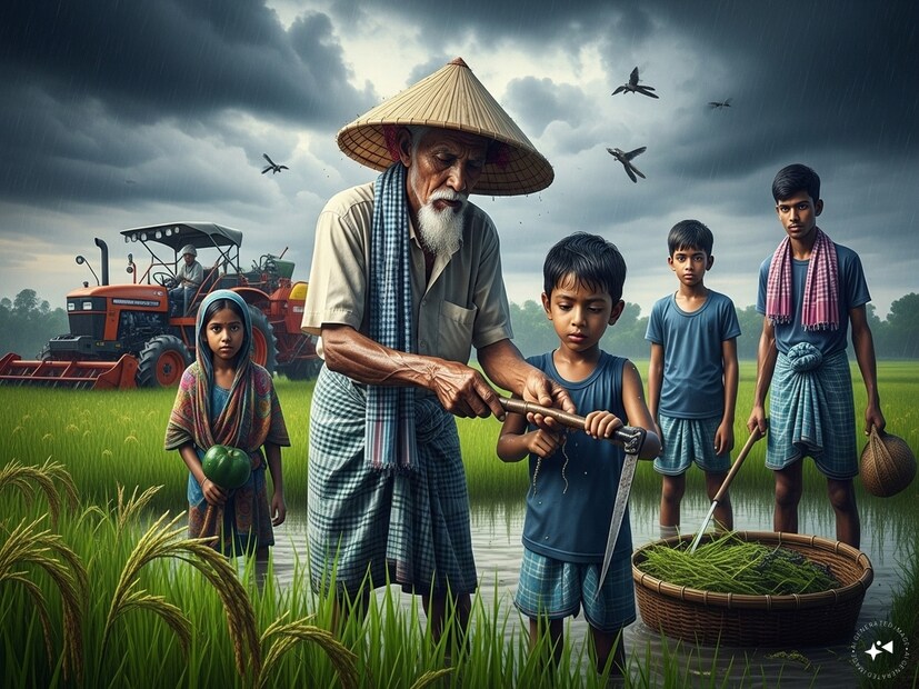 স্থানীয় কৃষকদের মতে, তাঁদের দাদু-ঠাকুরদারাও এই পদ্ধতি ব্যবহার করতেন। তবে আধুনিক কৃষি যন্ত্রপাতি ও জীবনযাত্রার ফলে এই ঐতিহ্য হারিয়ে যেতে বসেছে। অথচ এখনও বর্ষায় বিষাক্ত জীবজন্তুর উপদ্রব ঠেকাতে এটি ভীষণ কার্যকরী।