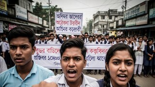 Maheshtala Akra High School Student assault Protest by the students police control situation