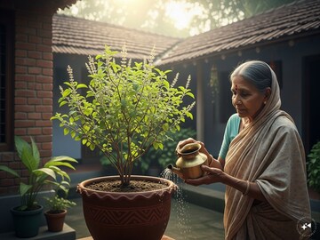 তুলসী দিয়ে কাজ, শনির দৃষ্টি দূরে রাখে...দূর হয় রাহু-কেতুর দোষ! করতে হয় বৃহস্পতিবার দেখে