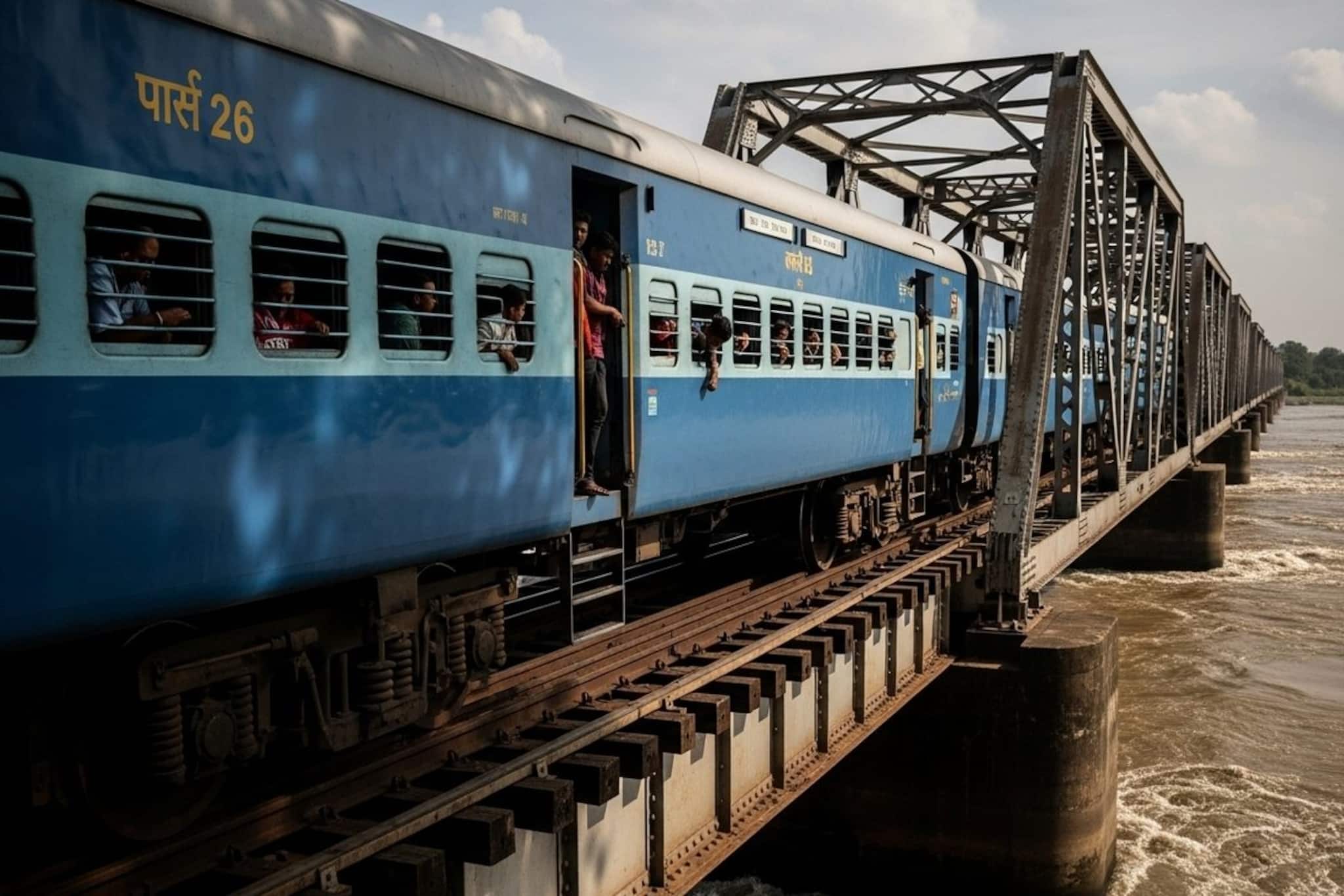 খরস্রোতা তিস্তার উপরে থেমে গেল ট্রেন, কী করলেন সহকারী চালক? দেখুন ভিডিও