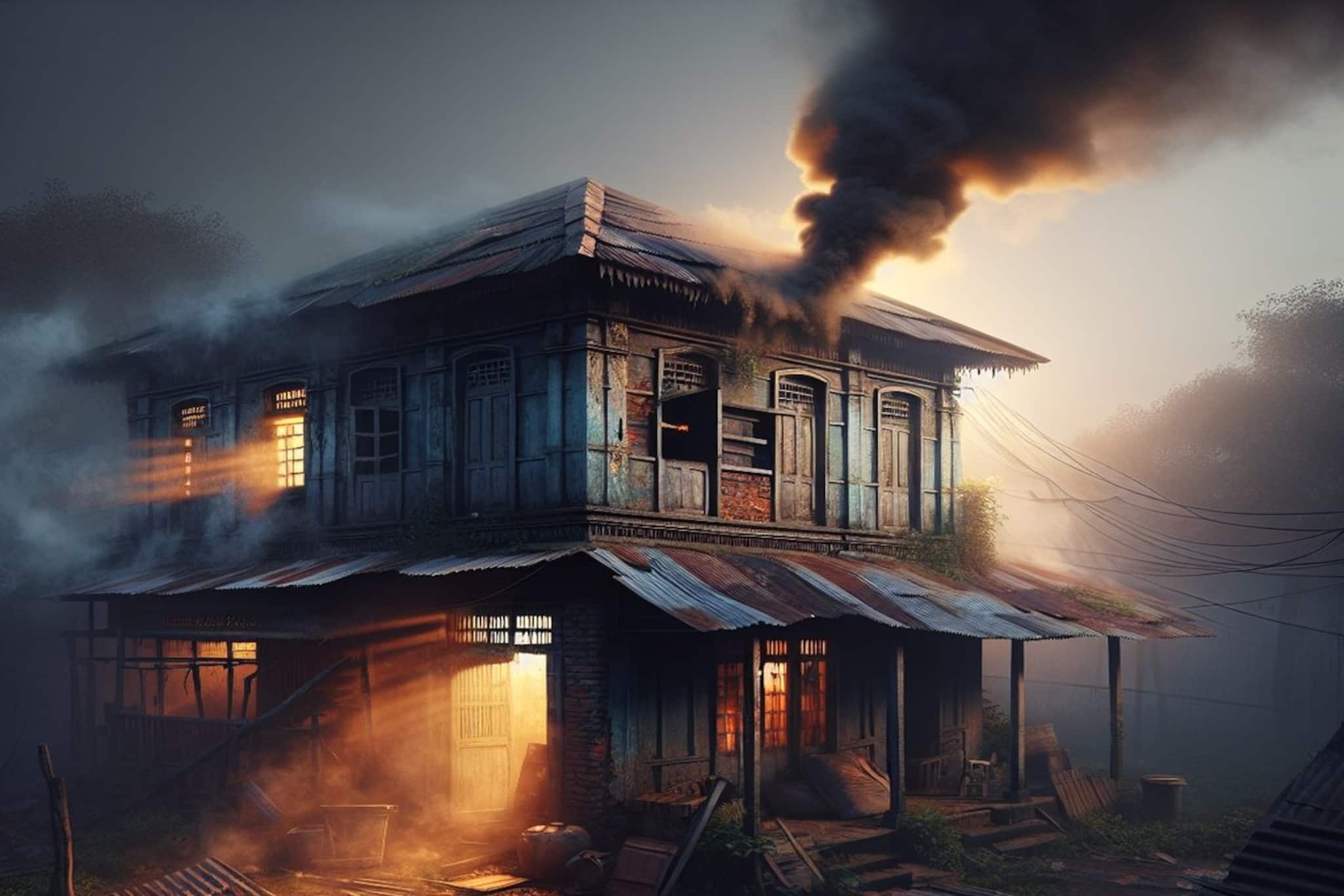 সকাল থেকে আসছিল গন্ধ, রাতে হঠাৎ ধোঁয়া! দরজা খুলতেই এ কী কাণ্ড, জ্বলছে মা! আর ছেলে...