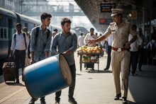 স্টেশনে নীল ড্রাম নিয়ে ঘুরছিল দুই যুবক, GRP এসে বলল 'ভিতরে কী আছে?' দেখেই অজ্ঞান কনস্টেবল
