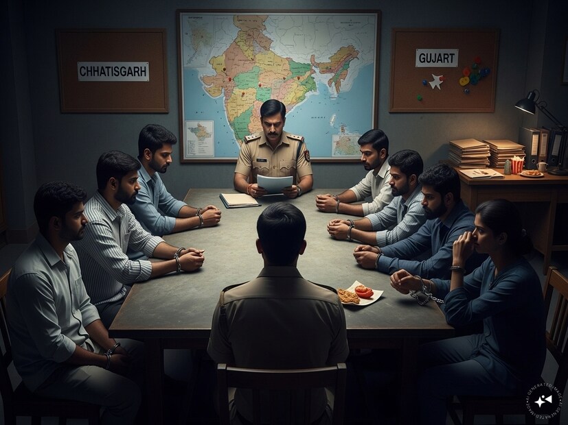 গ্রেফতার হওয়া আসামিদের মধ্যে ১২ জন ছত্তিশগড়ের এবং ৪ জন গুজরাটের বাসিন্দা। পুলিশ এখন এই গ্যাংয়ের নেটওয়ার্কের বিষয়ে তদন্ত করছে৷ এর পিছনে আর কে জড়িত এবং এখনও পর্যন্ত কতজনকে প্রতারণা করা হয়েছে তার খোঁজ করা হচ্ছে। পুলিশ কমিশনার এই পুরো ঘটনাটির প্রকাশকারী দলকে ১ লক্ষ টাকা পুরস্কার ঘোষণা করেছেন। পুলিশ জানিয়েছে যে, শীঘ্রই এই গ্যাংয়ের সাথে যুক্ত আরও ব্যক্তিদেরও গ্রেফতার করা হবে। Generated image