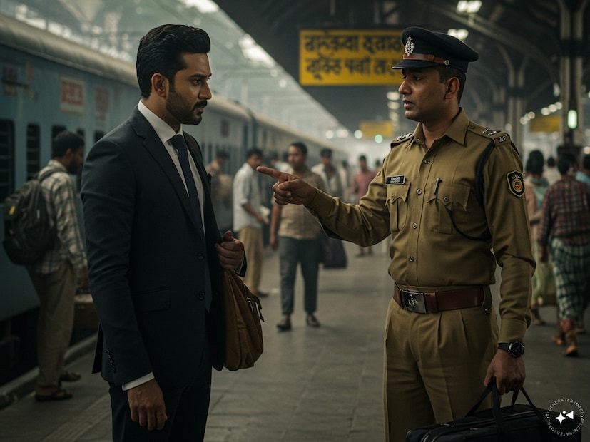  ঝকঝকে, চকচকে, যেন স্টেশনের ধুলোবালির সঙ্গে কোনও সম্পর্ক নেই। এটাই ছিল ফাঁদ ভাঙার সূত্র। এগিয়ে এল GRP। প্রশ্ন করল—