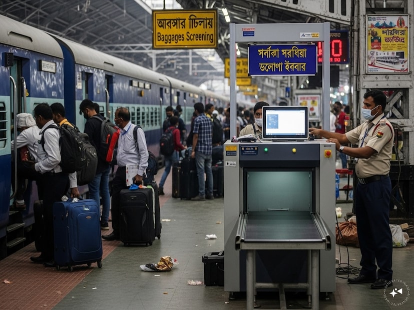  রেল নিরাপত্তায় ‘পার্সেল স্ক্যানার’ পূর্ব ভারতে প্রথম, দেশে তৃতীয়। ডিজিটাল এক্স রে লাগেজ স্ক্যানার ব্যবস্থা চালু হল শিয়ালদহ স্টেশনে। যাত্রী সংখ্যার নিরিখে অত্যন্ত ব্যস্ত স্টেশন হল শিয়ালদহ। প্রতিদিন একাধিক দূরপাল্লার ট্রেন চলাচল করে। দৈনিক ২০০ টন ওজনের পণ্য পরিবহণ হয় এই স্টেশন থেকে। আগে এই স্টেশনে ম্যানুয়ালি পণ্য চেকিং করা হত। দ্বারভাঙ্গার একটি ঘটনার পরে NIA'র তরফে সতর্ক করা হয় সমস্ত রেল স্টেশনকে।  Generated image