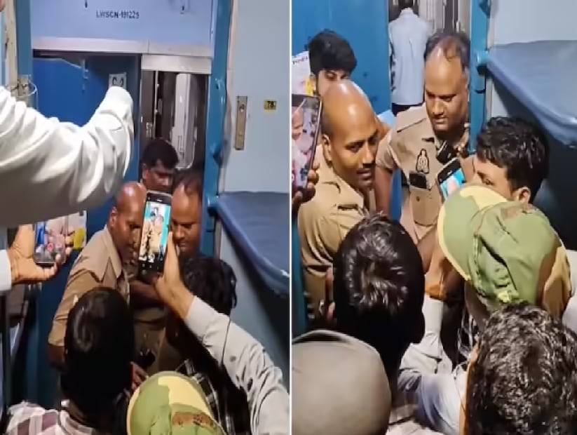 ভিডিওতে এক যাত্রীকে বলতে শোনা যায়, “ওর কী অধিকার আছে টিকিট চেক করার? TTE-কে ডাকুক। ও চড় মারল কেন? দেখুন, হাতটা একেবারে লাল হয়ে গেছে। আপনার লোকটা আমার সামনে ২০০ টাকার নোট পকেটে নিয়ে গালাগালি করে মারছে।”