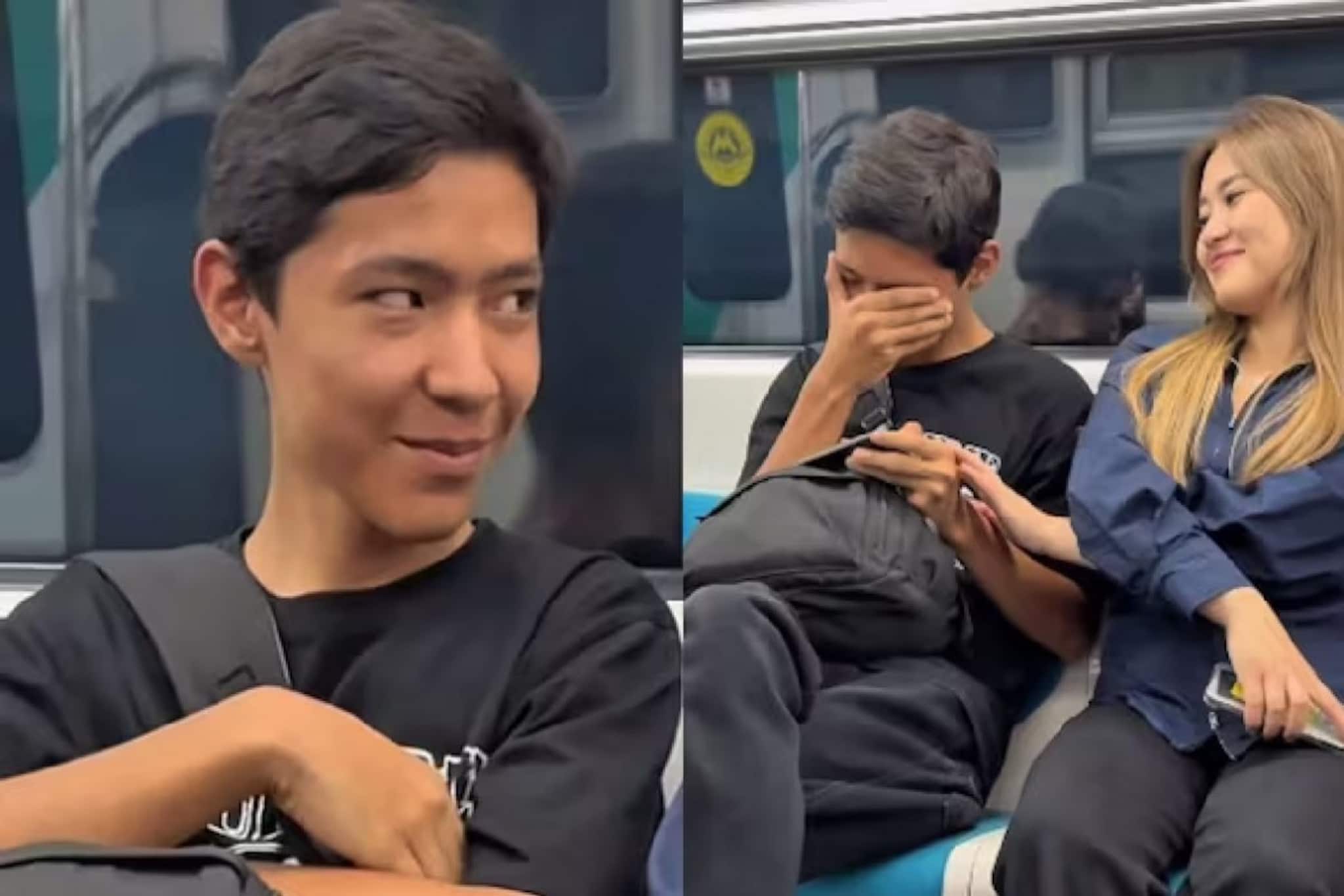 মেট্রোয় পাশে বসা অচেনা যুবককে স্পর্শ করতে শুরু করল তরুণী! লজ্জায় লাল ছেলেটি বলল...!