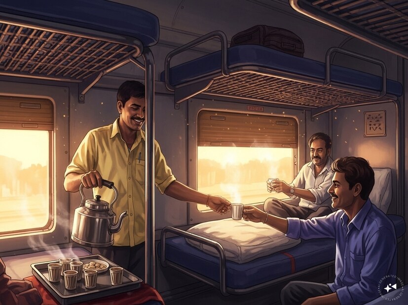 ট্রেনে ভ্রমণের ক্ষেত্রে টিকিট বুক করার সময় সকলেই নিজেদের পছন্দের বার্থ বেছে নেওয়ার বিকল্প পেয়ে থাকেন। বেশিরভাগ মানুষই এই সময় তাঁদের পছন্দ অনুসারে লোয়ার বার্থ বা উপরের বার্থ বেছে নেন। AI Generated Representative Image