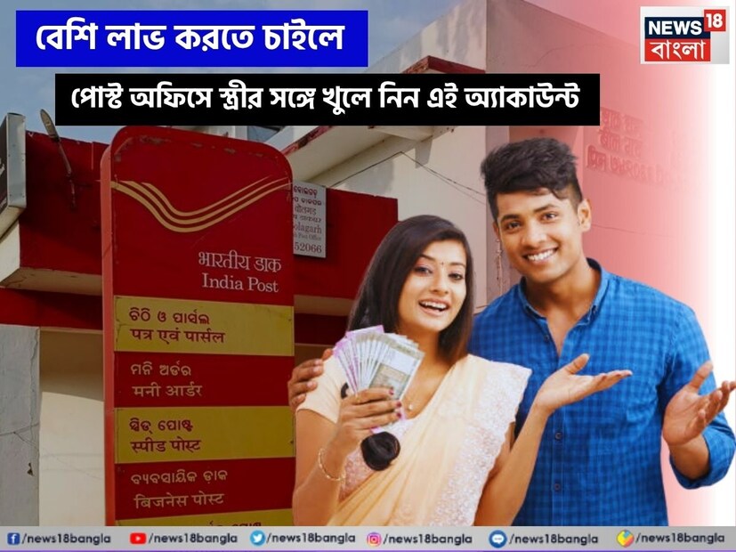 ভারতীয় ডাক বিভাগ তাদের গ্রাহকদের জন্য বিভিন্ন ধরনের ক্ষুদ্র সঞ্চয় প্রকল্প সুবিধা দিয়ে থাকে । এই প্রকল্পগুলি সরকার সমর্থিত হওয়ায় এতে ঝুঁকির পরিমাণ নেই বললেই চলে। কেন্দ্র সরকার প্রতি তিন মাসে এই প্রকল্পগুলির উপর সুদের হার নির্ধারণ করে। আপনি যদি বিবাহিত হন, তাহলে আপনার স্ত্রীকে সঙ্গে নিয়ে কিছু পোস্ট অফিস প্রকল্পে যৌথ অ্যাকাউন্ট খুলতে পারেন। দম্পতিরা একসঙ্গে বিনিয়োগ করলে বিনিয়োগে শৃঙ্খলা বজায় থাকার সম্ভাবনা বাড়ে। সেই সঙ্গে, উভয়ে মিলে একটি বড় অঙ্কের টাকা বিনিয়োগও করা সম্ভব হয়।