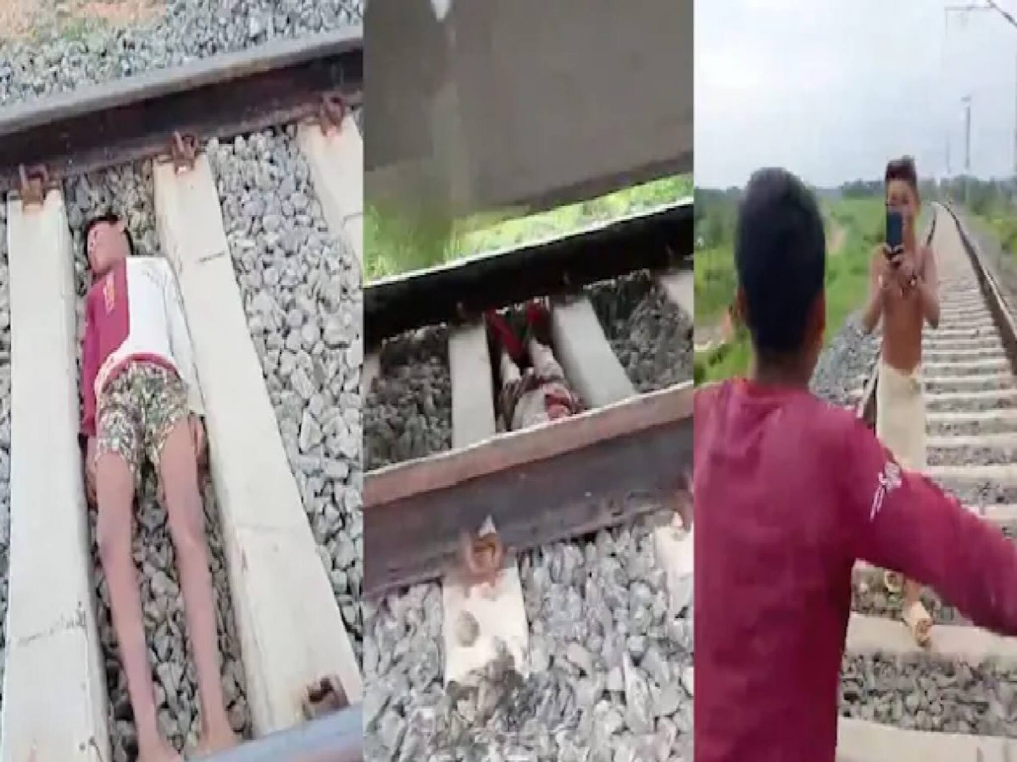 ট্রেন আসতে দেখেই রেললাইনে শুয়ে পড়ল ছেলেটা! আর একজন করল ভিডিও! যা ঘটল... শিউরে উঠবেন