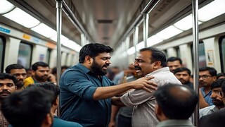 লোকাল ট্রেনে দু দল প্যাসঞ্জারের মধ্যে চরম হাতাহাতি Photo Courtesy- Representative (Meta AI)