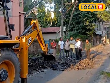রাস্তা মেরামতের কাজ শুরু করল পুরসভা