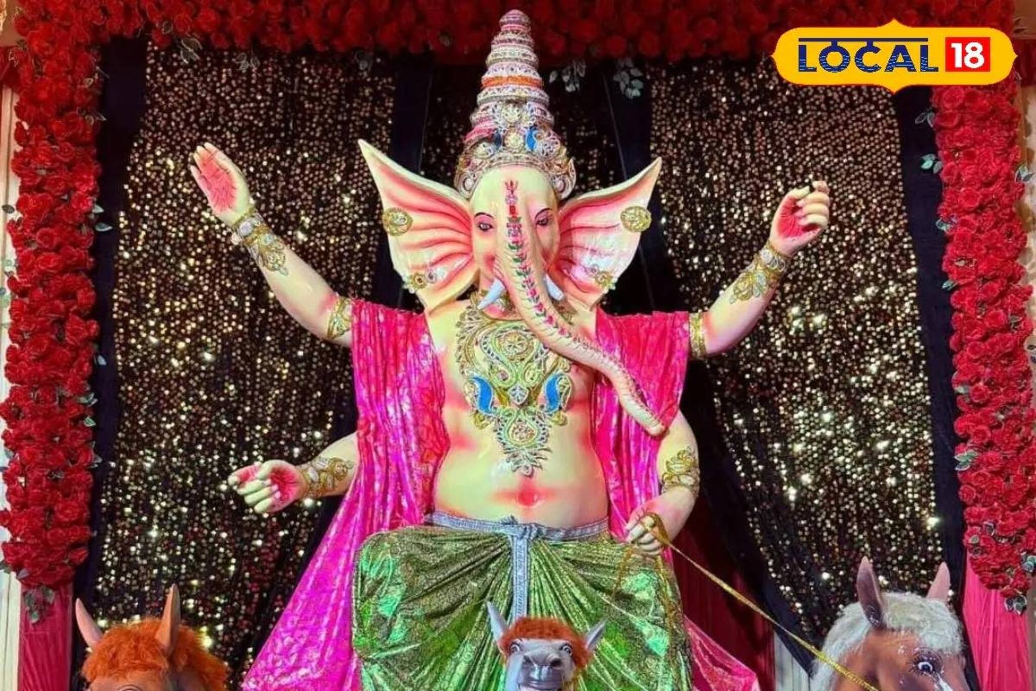 সবচেয়ে বড় গণেশ দেখতে ভক্তদের ভিড়, প্রণামীর বাক্সে আলাদা চমক! অশোকনগরেই মিলবে দর্শন