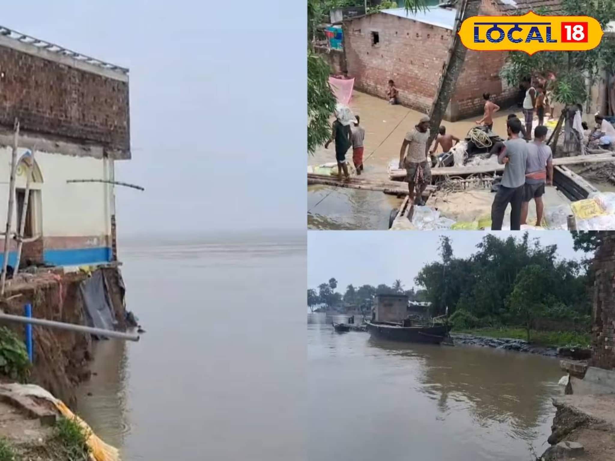 বিপদসীমার উপর দিয়ে বইছে গঙ্গার জল! আর একটু বাড়লেই...! ঘুম উড়েছে 'এই' এলাকার বাসিন্দাদের