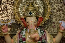 গণেশ চতুর্থীর আগে মুম্বইয়ের 'লালবাগচা রাজার' প্রথম দর্শন, মন জয় করে নিল ভাক্তদের