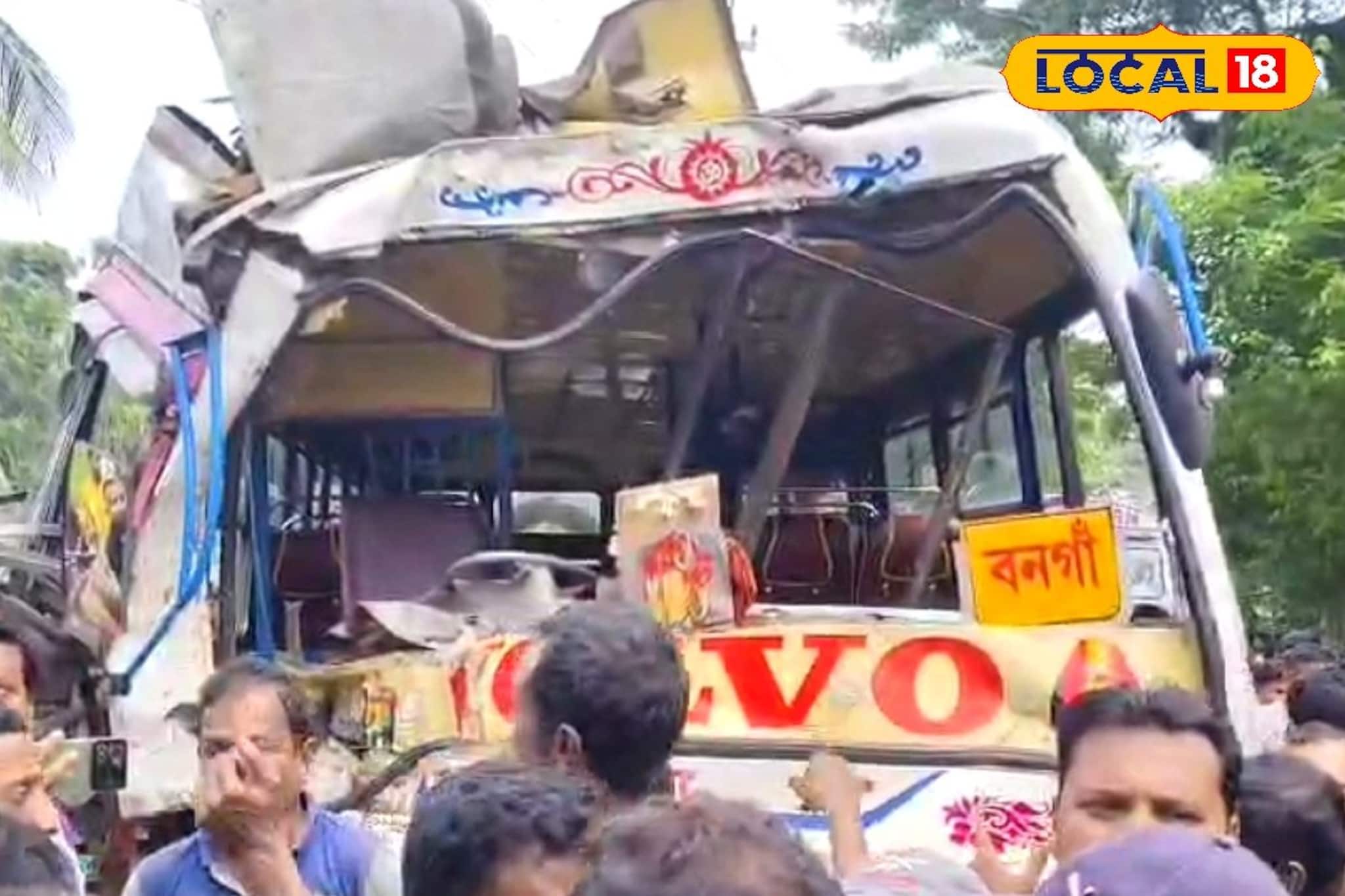 ধাক্কা মারল গাছে! বাস দুমড়ে মুচড়ে ভয়াবহ দুর্ঘটনা বনগাঁয়! কী পরিণতি ২০ জন যাত্রীর?