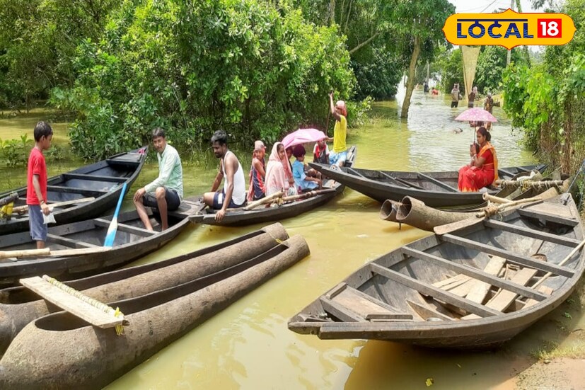 এবছর যেভাবে অবিরত রাজ্যের বিভিন্ন জায়গায় বৃষ্টি হচ্ছে তাতে জল বাড়ছে প্রতিদিনই। শুধু তাই নয়, ঝাড়খণ্ড বা বিহার থেকে বিভিন্ন জলাধারের জল ছাড়ায় পরিস্থিতি আরও ঘোরালো হচ্ছে দিন দিন। এবছর তিনবার জল ঢুকেছে ঘাটালে। ফলে জল জমা থেকে এখনও মেলেনি মুক্তি। এদিকে জল দীর্ঘদিন থাকায় মজুত রাখা রসদ শেষ হয়েছে অনেকেরই।( ছবি ও তথ্য: মিজানুর রহমান)