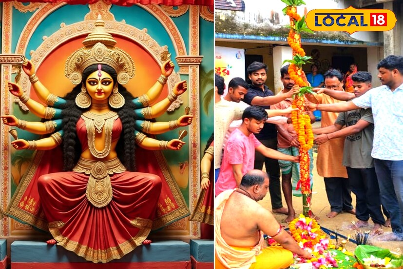 যারা কখনো কেরালার কথাকলি নৃত্য সরাসরি উপভোগ করার সুযোগ পাননি, তাদের জন্য এবার পুজোয় দারুণ চমক নিয়ে এসেছে এগরা সমন্বয় ক্লাব। ৩১ তম বর্ষে পদার্পণ করা এই ক্লাবের এবারের থিম ‘নৃত্যের তালে তালে’, যেখানে কেরালার বিখ্যাত কথাকলি নৃত্যকে ফুটিয়ে তোলা হবে এক অভিনব আঙ্গিকে। যার চূড়ান্ত বস্তুতি শুরু হয়েছে খুঁটি পূজার মধ্য দিয়ে। দর্শনার্থীরা মন্ডপে প্রবেশ করলেই যেন হারিয়ে যাবেন কথাকলির রঙ, সুর আর আবেগের ভুবনে। এই থিম কেবল নাচের সৌন্দর্য নয়, দর্শকদের জন্য একটি সাংস্কৃতিক যাত্রা, যেখানে কেরালার ঐতিহ্য ও বাংলার পুজো একসাথে মিলিত হবে। (ছবি ও তথ্য: মদন মাইতি)