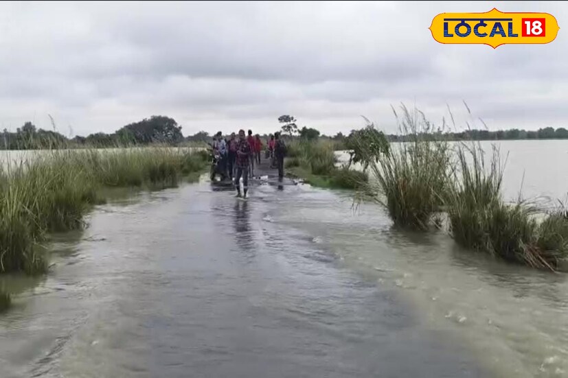 টানা বৃষ্টির জেরে জলমগ্ন বাঁকুড়ার পাত্রসায়ের নারায়ণপুর গ্রাম পঞ্চায়েত এলাকার একাংশ। গত কয়েকদিনের নিম্নচাপের বৃষ্টির জেরে লাল মাটির জেলা বাঁকুড়া জলমগ্ন! কখনও মুষলধারে বা কখনও ঝিরঝির বৃষ্টিপাত হচ্ছে সমগ্র জেলা জুড়ে।[ছবি ও তথ্য: অনিকেত বাউরী]