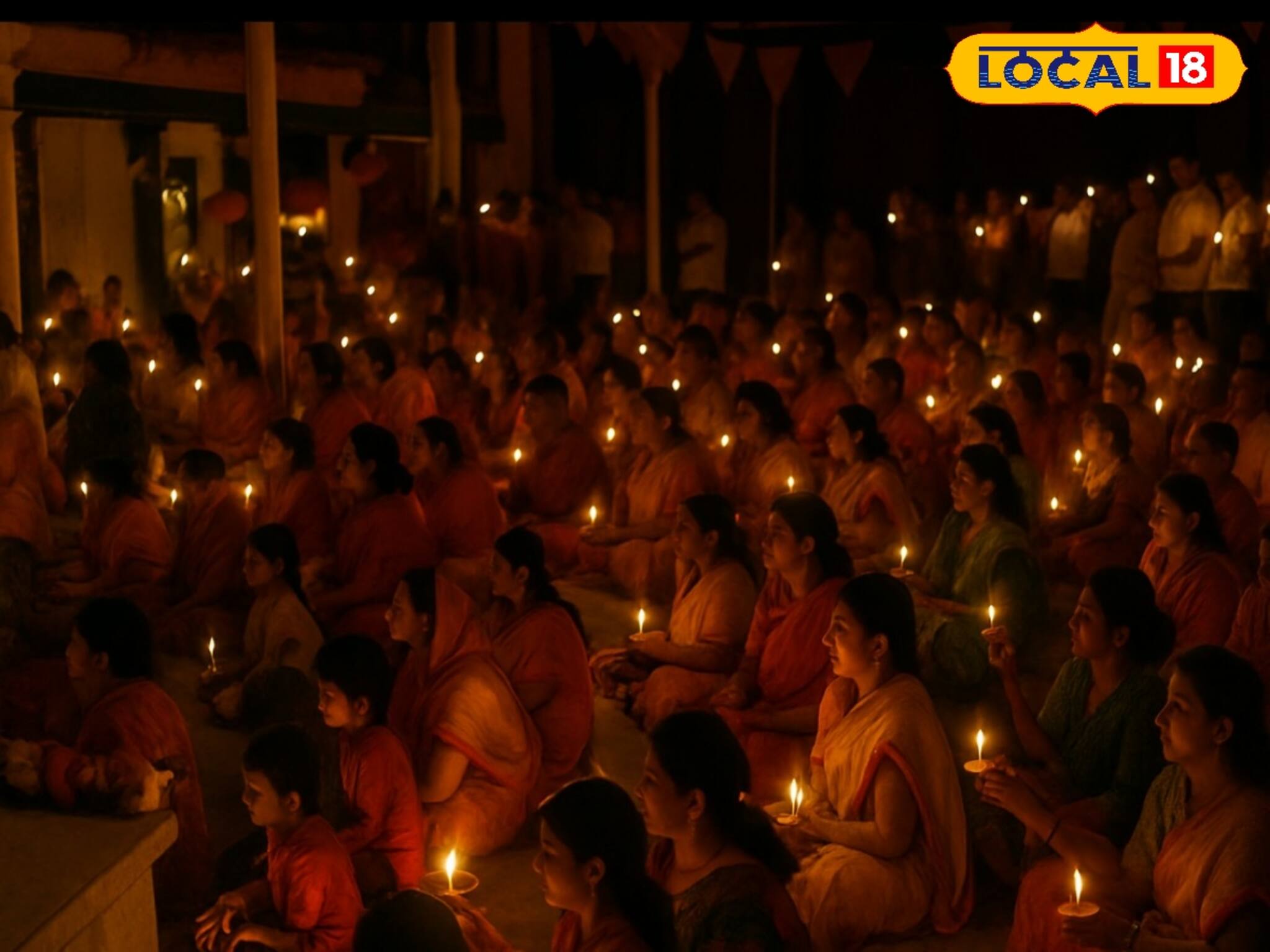 জ্বলে উঠল লক্ষ প্রদীপশিখা, রাধাষ্টমীতে অগণিত ভক্ত সমাগম নবদ্বীপের শ্রীবাস অঙ্গন মন্দিরে