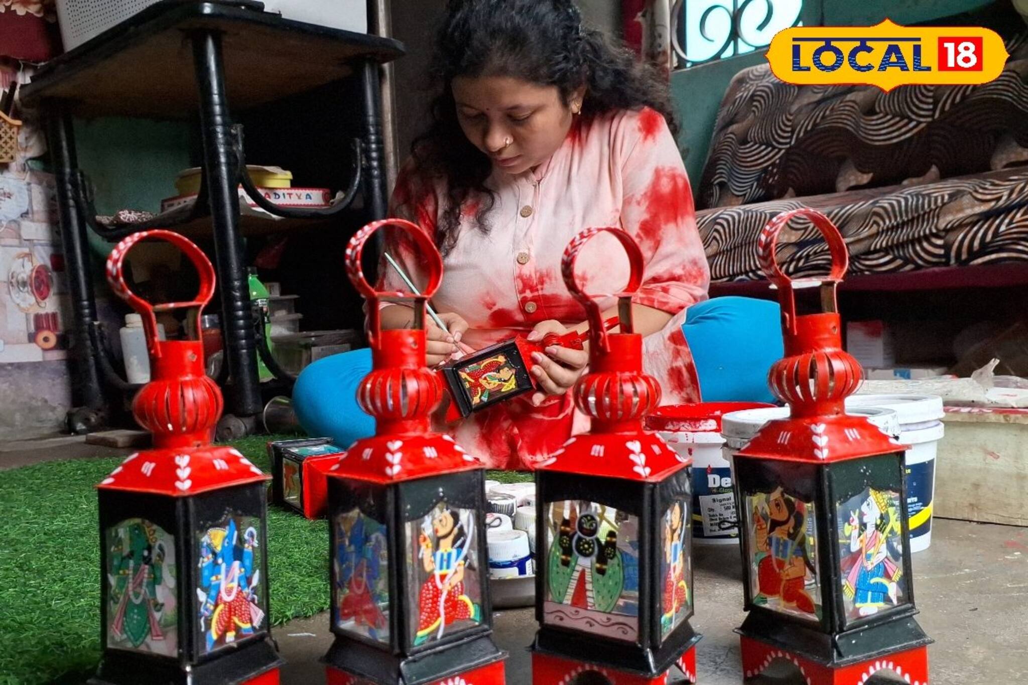 চেনা লণ্ঠনের অচেনা রূপ! বিষ্ণুপুরের কন‍্যার শিল্প পাড়ি দিচ্ছে ভিন রাজ‍্যে