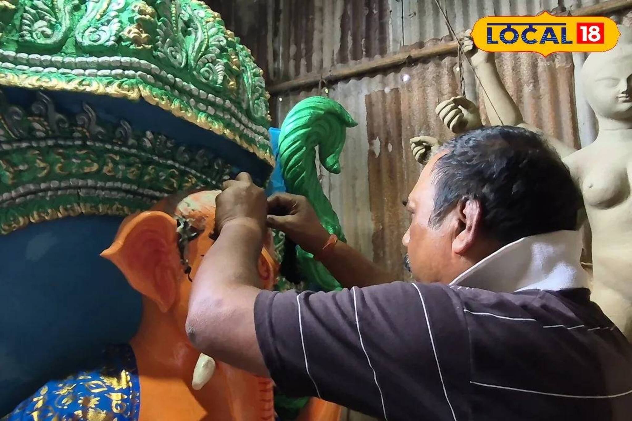ভিনরাজ্যে বাংলার শিল্পের ছোঁয়া! ঝাড়খণ্ড যাচ্ছে ঝাড়গ্রামের গণেশ, তবু কেন খুশি নন শিল্পী?