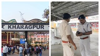 খড়্গপুর স্টেশনের ঘটনাস্থলে রেল পুলিশ৷ 
