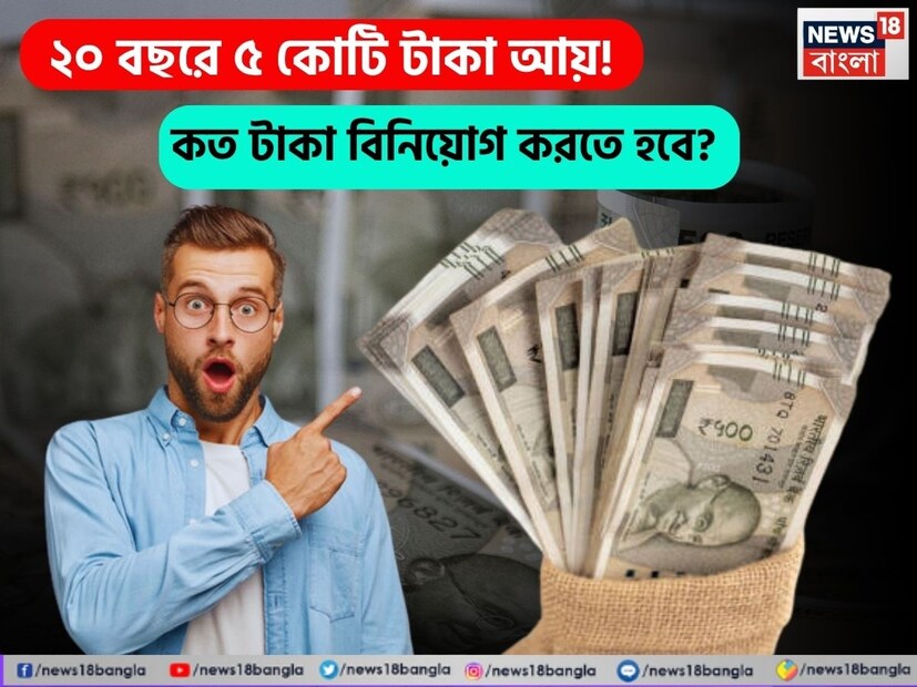 ৫ কোটি টাকার মতো আর্থিক মাইলফলকে পৌঁছানো কঠিন মনে হতে পারে, কিন্তু সুশৃঙ্খল বিনিয়োগ এবং চক্রবৃদ্ধির ক্ষমতা থাকলে তা অর্জন করা সম্ভব। মিউচুয়াল ফান্ডের সিস্টেম্যাটিক ইনভেস্টমেন্ট প্ল্যান (SIP) দীর্ঘমেয়াদী সম্পদ তৈরির একটি বাস্তব পথ প্রদান করে। তাহলে, ২০ বছরের দিগন্তে ৫ কোটি টাকা জমানোর জন্য প্রতি মাসে কত টাকা বিনিয়োগ করতে হবে, তা এক নজরে দেখে নেওয়া যাক।