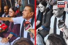 পুলিশের লাঠিচার্জ, রাস্তায় বসে পড়লেন শুভেন্দু!নবান্ন অভিযান ঘিরে রণক্ষেত্র পার্ক স্ট্রিট
