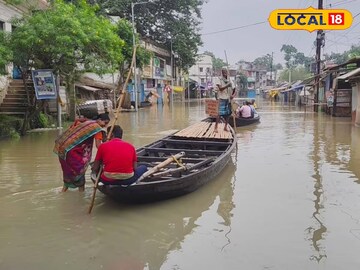প্রায় ১৫ দিন ধরে জলমগ্ন গোটা গ্রাম। প্রতীকী ছবি