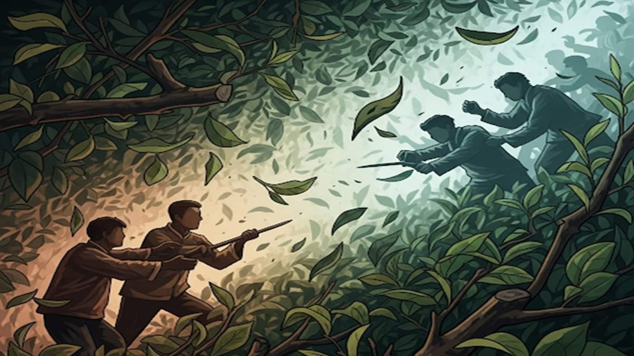 চা পাতা তুলতে যেতেই শুরু হাতাহাতি, তারপর যা হল...