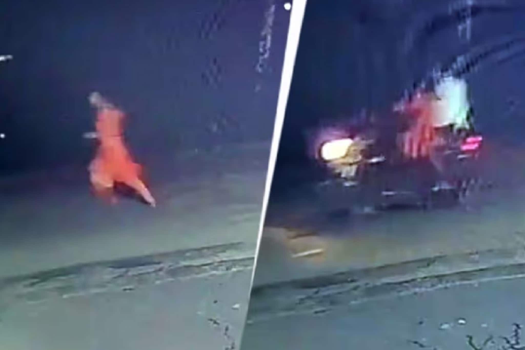 অন্ধকার রাস্তা, প্রতিবন্ধী তরুণী ছুটছেন, ধাওয়া করছে বাইক, গ*ণধ*র্ষ*ণ! ভয়ঙ্কর CCTV ফুটেজ