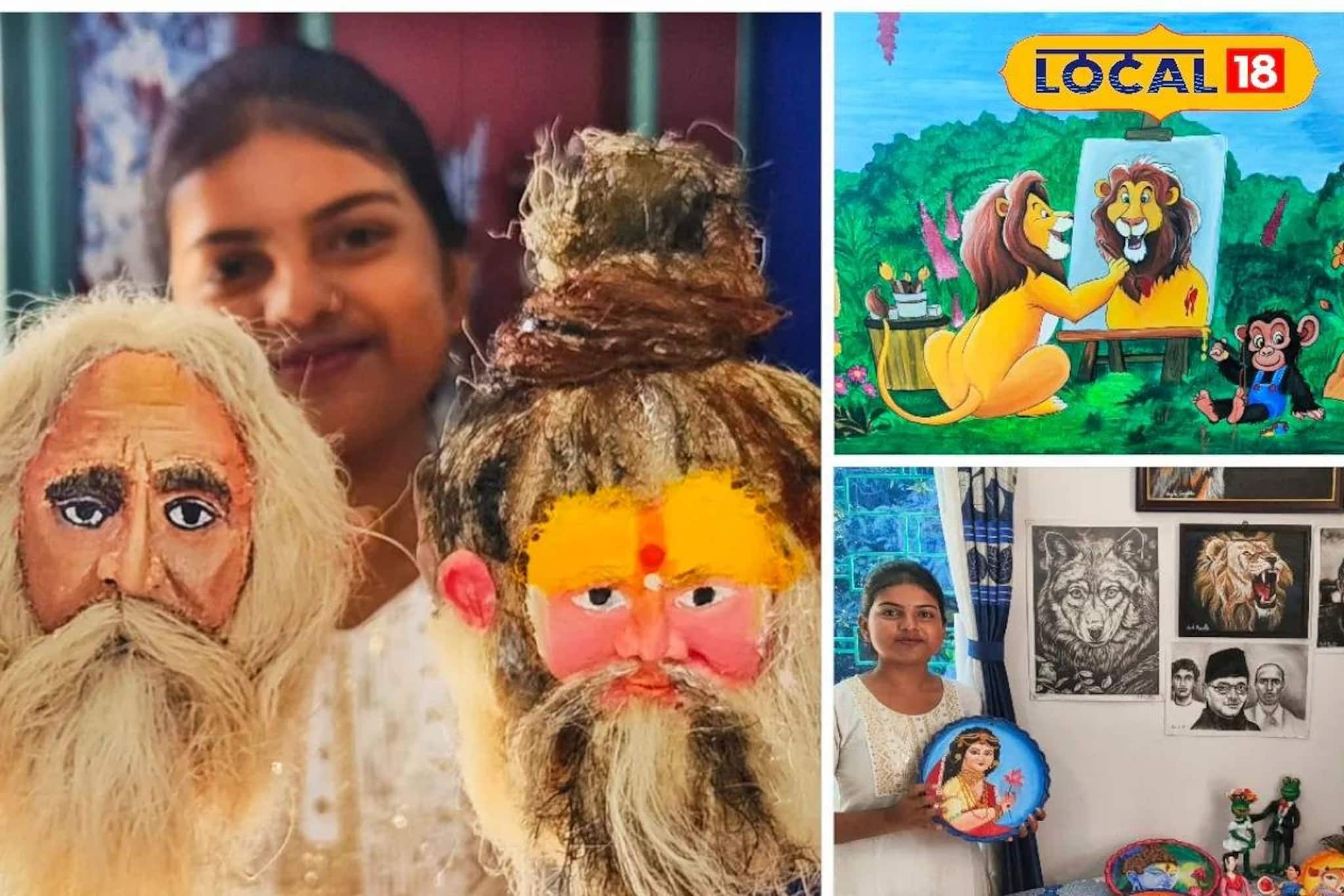 তালের আঁটির উপর কবিগুরুর মুখ! নিমেষে ভাইরাল অর্পিতার হাতের কাজ, না দেখলে বড় মিস