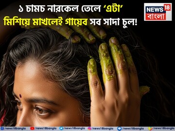 দামি হেয়ার কালারের দিন শেষ! ১ চামচ নারকেল তেলে ‘এটা’ মিশিয়ে মাখলেই পাকা চুল হবে কালো দামি হেয়ার কালারের দিন শেষ! ১ চামচ নারকেল তেলে ‘এটা’ মিশিয়ে মাখলেই পাকা চুল হবে কালো