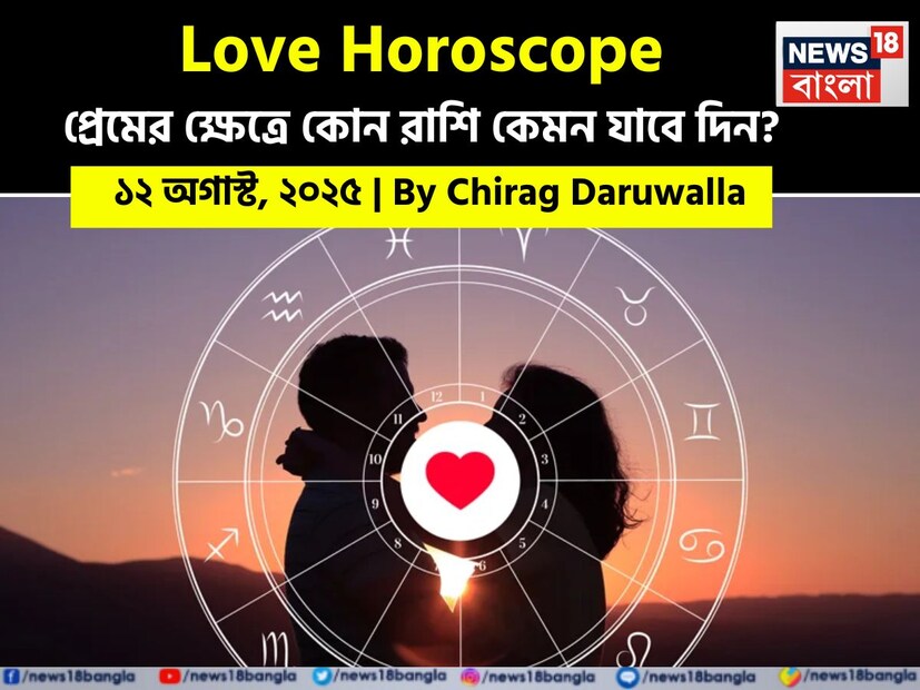কথায় বলে, কার মনে কী আছে, তা বোঝা যায় না। ফলে, যে বিষয়টাই মন নিয়ে, সেই প্রেমের পথে গোলাপ ফোটে কাঁটা নিয়ে। যদিও প্রেমজীবনে কী ঘটতে পারে, তার আঁচ পাওয়া মোটেই কঠিন কিছু নয়। নিউজ18 বাংলার জন্য কলম ধরলেন প্রখ্যাত দূরদর্শী জ্যোতিষী চিরাগ দারুওয়ালা, দেখে নেওয়া যাক রাশি মিলিয়ে কার প্রেমজীবন সম্পর্কে কী বলছেন তিনি। কথায় বলে, কার মনে কী আছে, তা বোঝা যায় না। ফলে, যে বিষয়টাই মন নিয়ে, সেই প্রেমের পথে গোলাপ ফোটে কাঁটা নিয়ে। যদিও প্রেমজীবনে কী ঘটতে পারে, তার আঁচ পাওয়া মোটেই কঠিন কিছু নয়। নিউজ18 বাংলার জন্য কলম ধরলেন প্রখ্যাত দূরদর্শী জ্যোতিষী চিরাগ দারুওয়ালা, দেখে নেওয়া যাক রাশি মিলিয়ে কার প্রেমজীবন সম্পর্কে কী বলছেন তিনি।